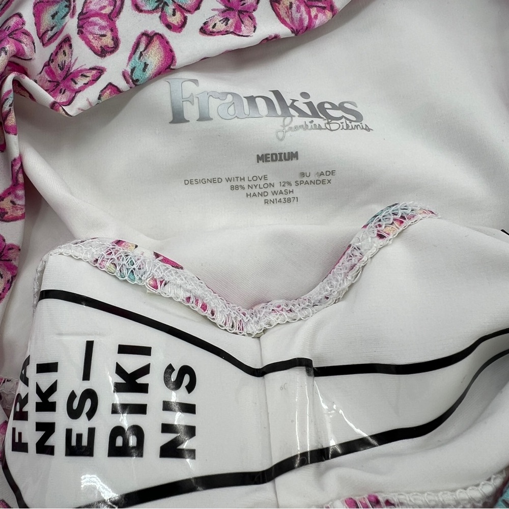 Frankies Bikinis NWT Papillon Bikini Set Kendall Top Alexis Bottom size Medium - Picture 7 of 8